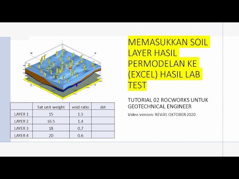 Memasukkan Soil Layer Hasil Permodelan ke Excel Hasil Rekap Labtest